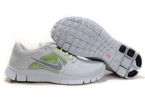 Nike Free Run 5.0 Mens Gray Green On Sale